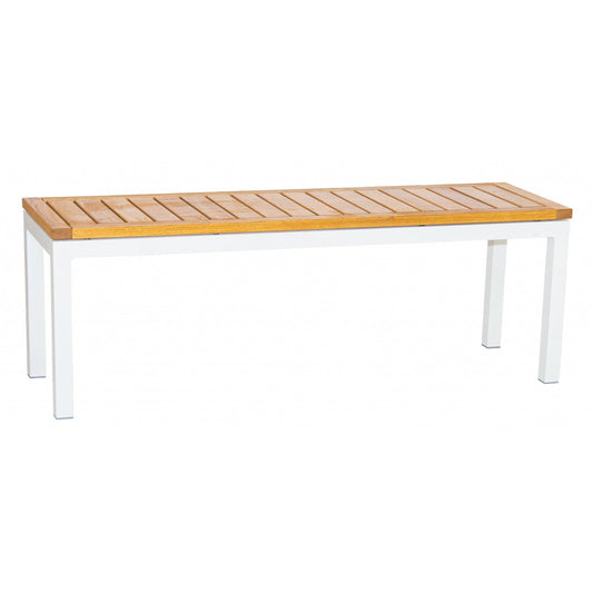 Bank GIANT LOW 130 cm aus Aluminium mit Robinienholz