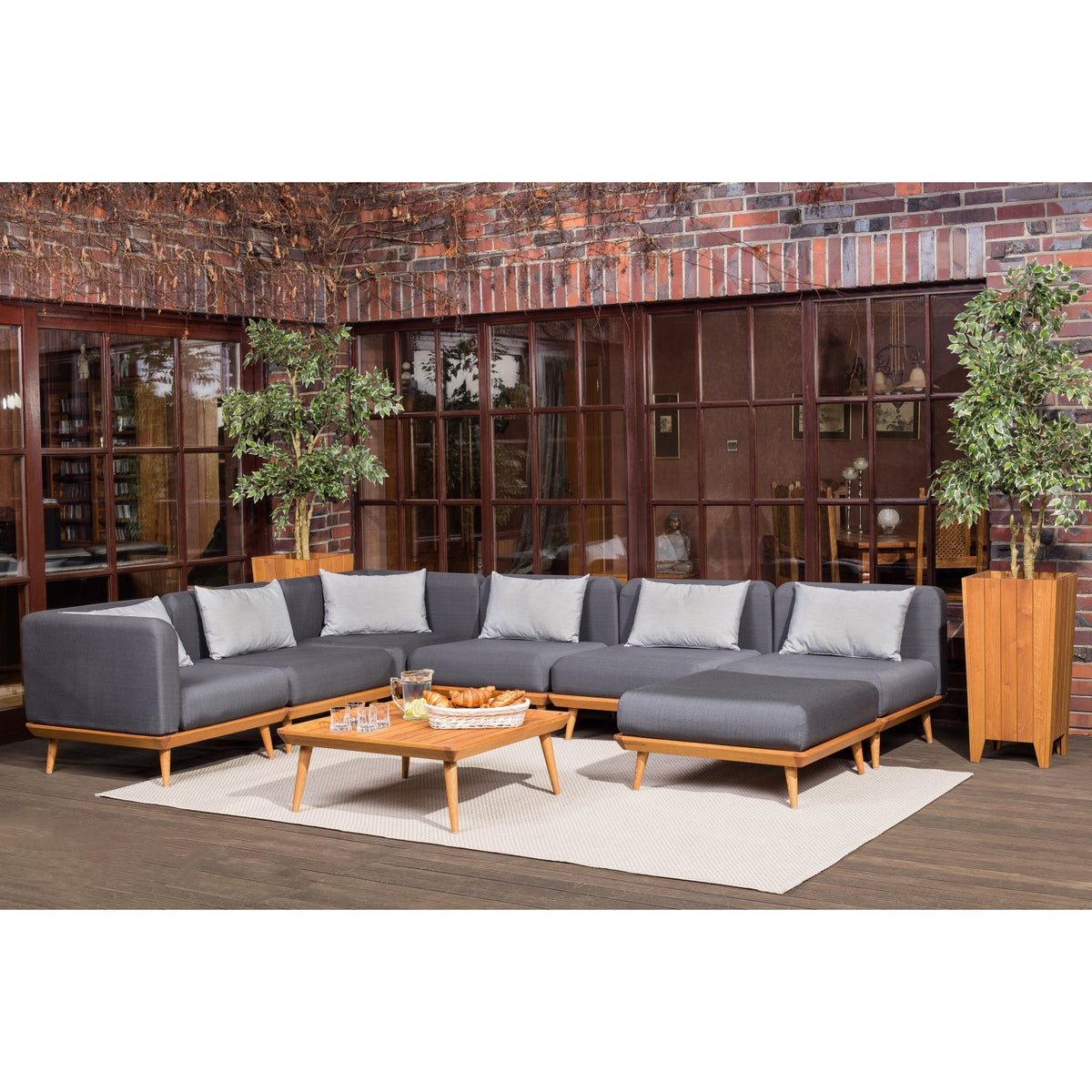 Loungetisch NOURD aus Robinienholz (Akazie)