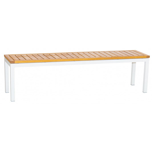 Bank GIANT LOW 180 cm aus Aluminium mit Robinienholz