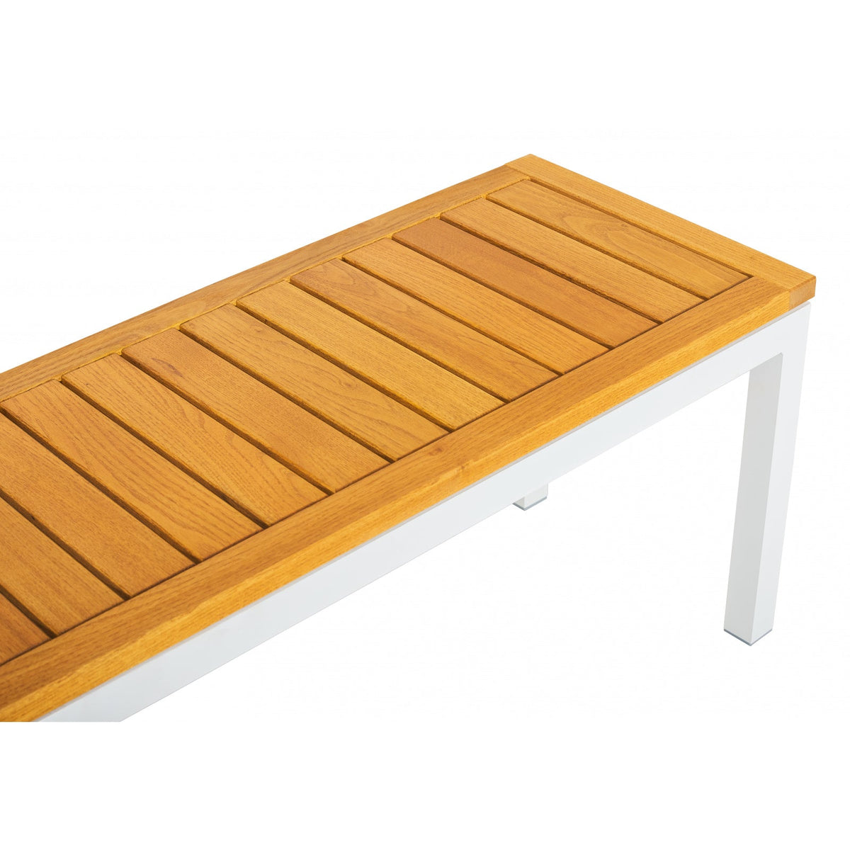 Bank GIANT LOW 180 cm aus Aluminium mit Robinienholz