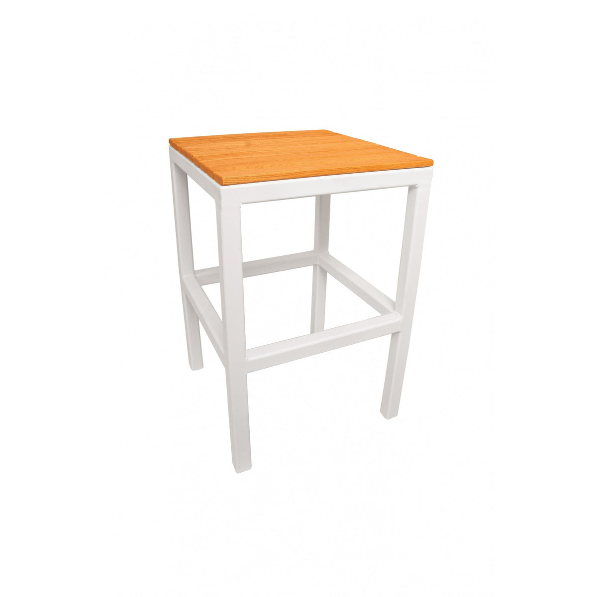 Hocker GIANT HIGH aus Aluminium und mit Robinienholz (Akazie)