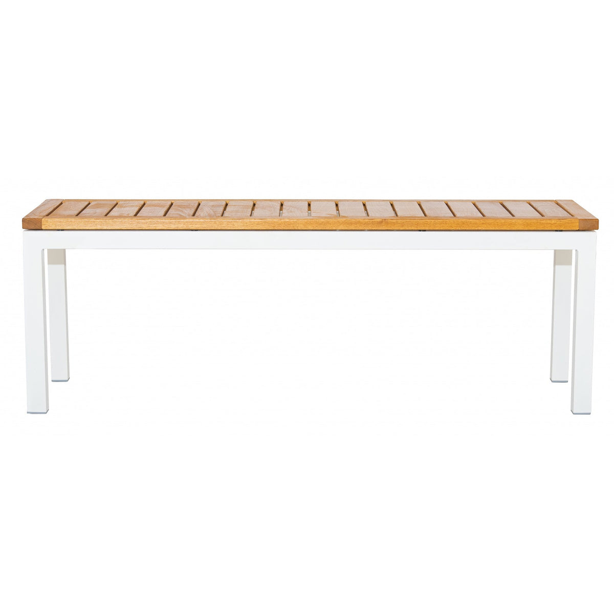 Bank GIANT LOW 130 cm aus Aluminium mit Robinienholz